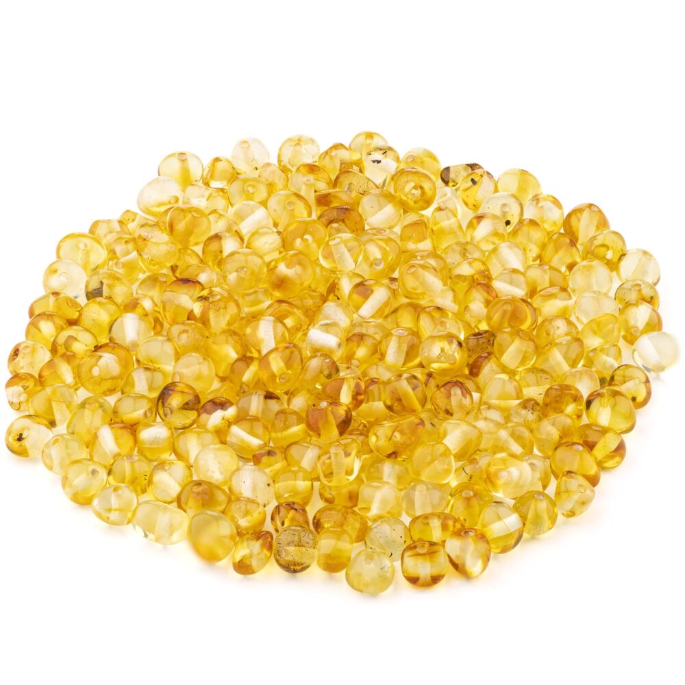 7315 Amber Beads Baroque Style – Polished and Raw 100% Natural Baltic Stone